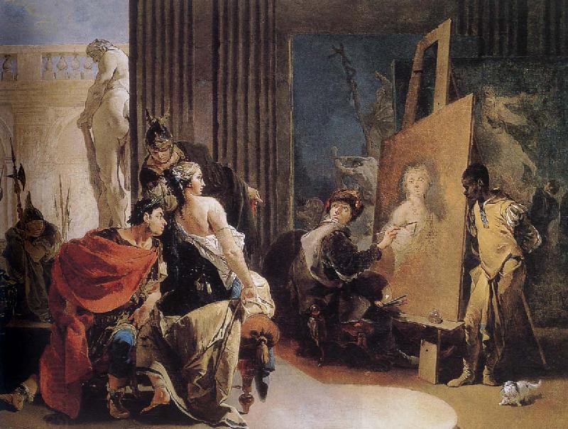 Giovanni Battista Tiepolo Alexander in the studio